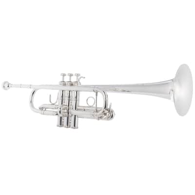 Bach C190SL229C Stradivarius Trumpet in C, Silver Plate image 2