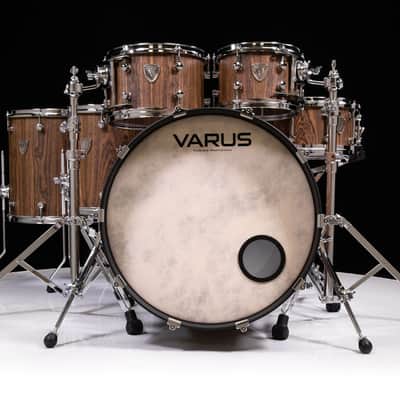 Varus Drums 5pc Shell Pack Mahogany Shells - Bocote Outer Ply image 2
