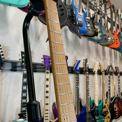 Balaguer Select Series Diablo Retro 27 FR Electric Guitar w/ Bag-Gloss Solid Cerulean Blue image 8