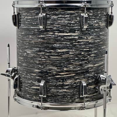 Ludwig 22/13/16" Classic Maple Fab Outfit - Black Oyster Pearl image 21