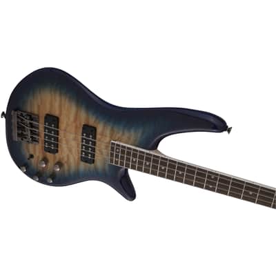 Jackson JS3Q Spectra Bass IV - Amber Blue Burst image 8