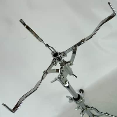 *Yamaha Snare Drum Stand Adjustable Side-Basket Single-Braced Tripod Chrome 80s* image 5