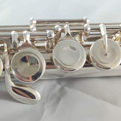 Pearl PF-665 CC flute solid silver headjoint image 6