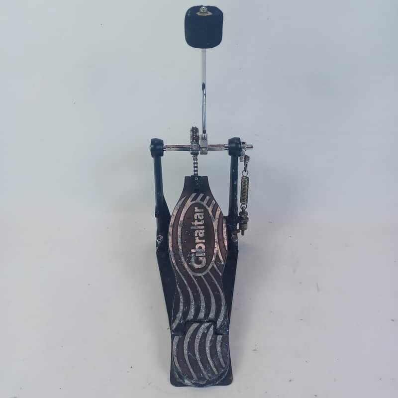 *Gibraltar Chain-Drive Bass Drum Pedal Single-Spring Kick Vintage 90s Solid Base image 1