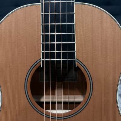 Dowina Mahogany Bona Vida - Cedar/Mahogany Parlor Sized Acoustic Guitar with Hardshell Case image 6
