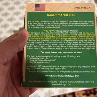 10 Packs DR MD-10 Mandolin Strings - Light (10-36) image 3