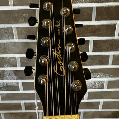 Godin A12 SG Solid Cedar Cutaway 12-String with Electronics 2010s - Natural Semi-Gloss image 4