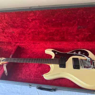 1966 Mosrite of California “The Ventures” Mark V – Vintage White with Original Case image 1