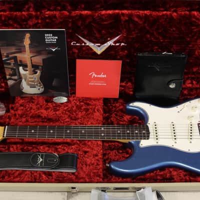 Fender Custom Shop '66 Reissue Stratocaster Closet Classic - Aged Lake Placid Blue image 12