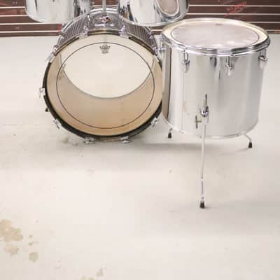 Slingerland 4pc Concert Tom Drum Kit Set Chrome Over Maple Vintage 1970's image 11