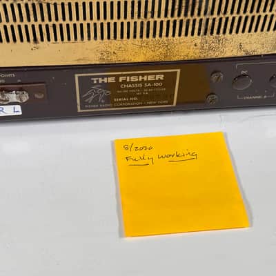 Fisher SA-100 Stereo Tube Power Amplifier "The Fisher" image 10