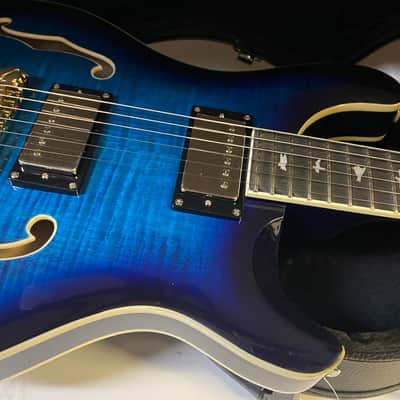 NEW OLD STOCK! 2022 PRS SE Hollowbody II Electric Guitar - Faded Blue Burst - Authorized Dealer - 10566 image 2