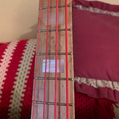 Left handed Carvin Custom Bass Natural w/ custom Dragon Artwork image 8