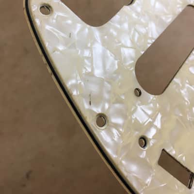 Aged Vintage Reissue USA Relic Pickguard Fender Mustang Guitar Aged Cream Pearl image 15