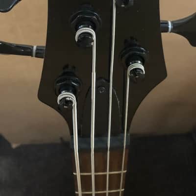 Fender Squier MB-4 Skull Bass 2007 - Gloss Black image 4