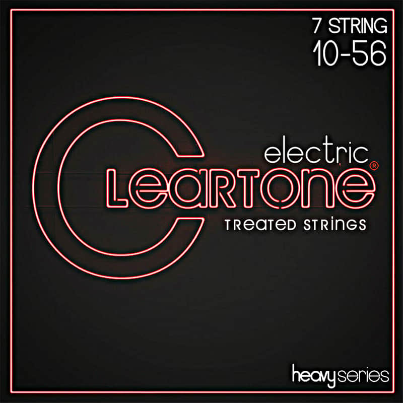 Cleartone 9410-7 7 String Coated Nickel Plated Electric Guitar Strings 10-56 image 1