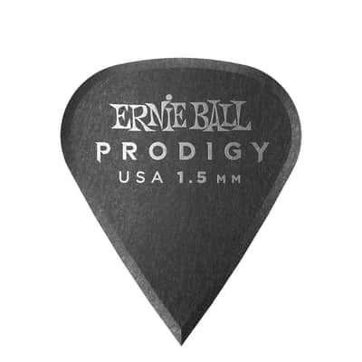 Ernie Ball Prodigy Sharp 1.5mm Black  Guitar Picks, 6 Pack - 9335 image 2