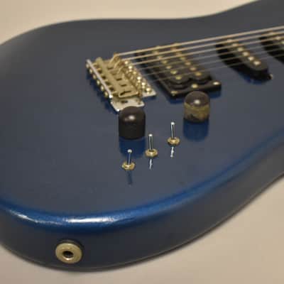 1986 Squier Contemporary Stratocaster HSS Blue Refin MIJ image 7