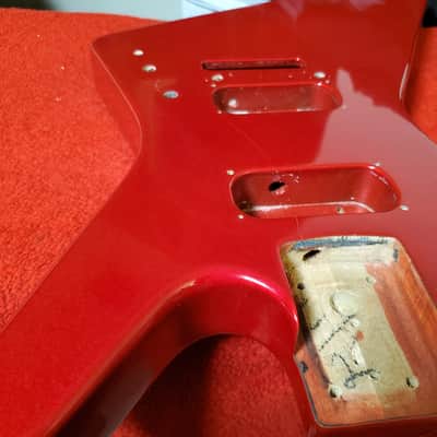 Kramer Condor Explorer 1984 - Candy Apple Red with "D" Neck Plate! image 3