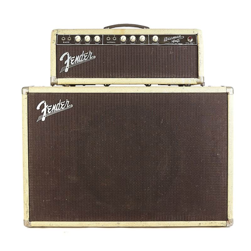Fender Bassman 6G6 Brownface 50-Watt 1x12" Piggyback Guitar Amp 1961 - 1962 image 1