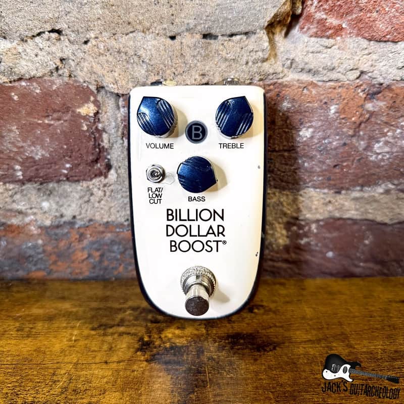 Danelectro Billionaire Billion Dollar Boost Pedal *USED* (2010s - Cream / Blue) image 1