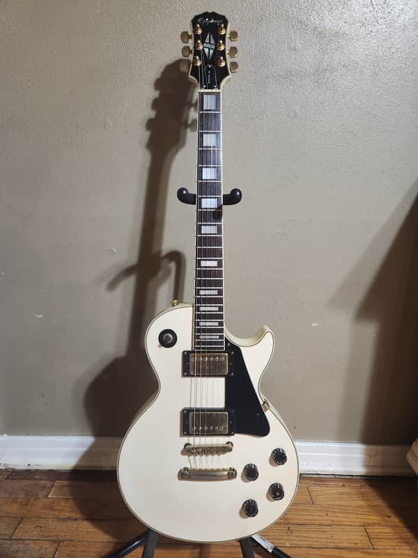 Epiphone Les Paul Custom 1993 Alpine White with SKB Case image 1