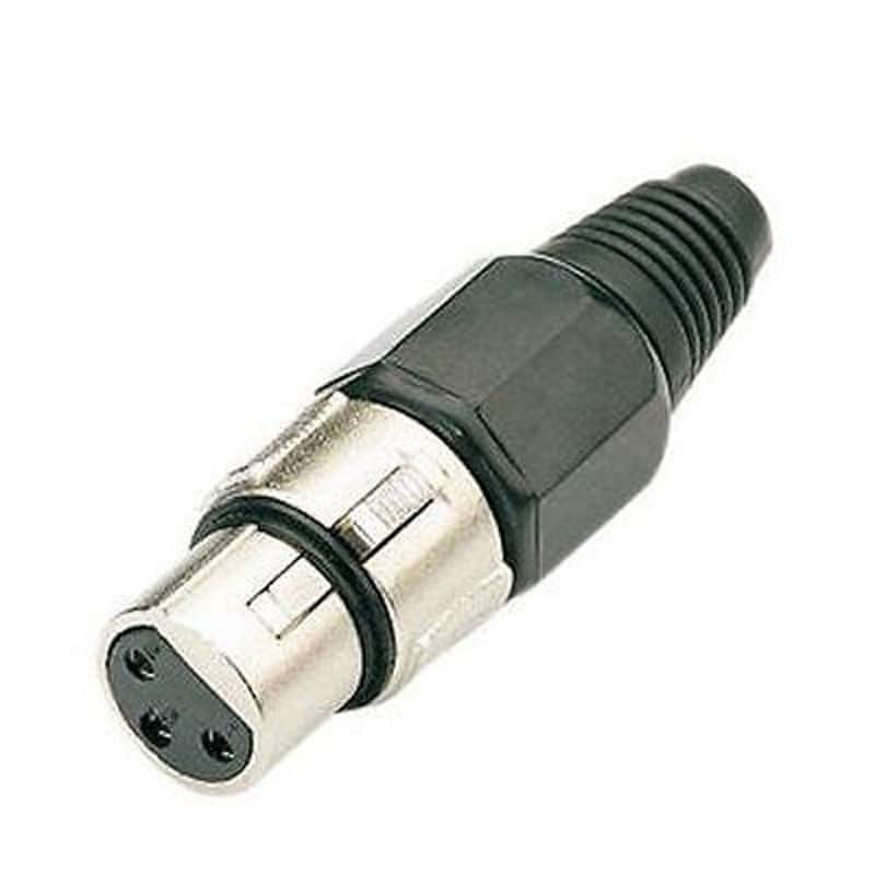Procraft PC-TX001 3 Pin Female XLR Cable End Jack Plug Mic Connector Nickel, NEW image 1