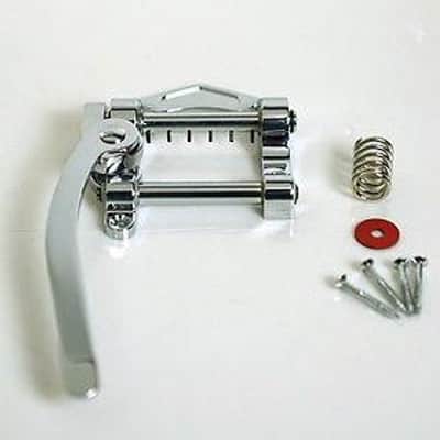 Chrome Vibrato Tremolo Bridge for Archtop Hollow Semi-Hollow Jazz Guitar TB20 image 1