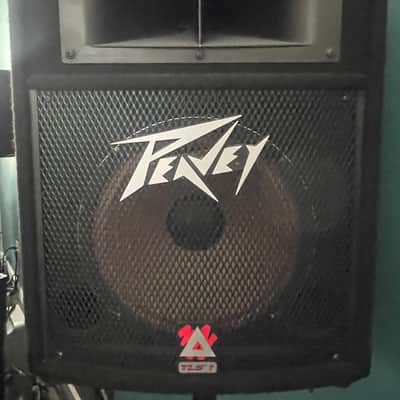 Peavey TLS 1 2002 Two-way PA Speakers (set of 2) - Black Carpet, with Heavy-duty Metal stands image 3