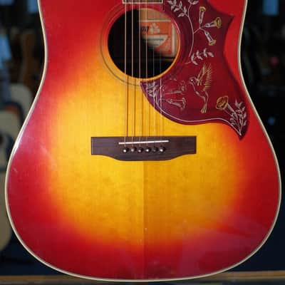 Gibson 1974 Hummingbird Custom, Cherry Sunburst (Pre-Owned) image 2
