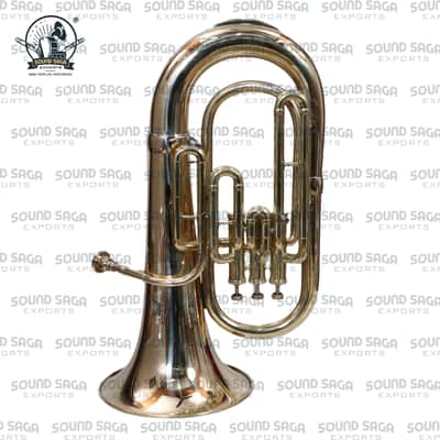 SOUND SAGA® Euphonium 3 Valve Bb Pitch Including Mouthpiece and Carry Case. image 2
