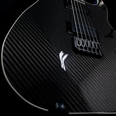 Harcom Guitars Vega Baritone, Carbon Fiber Top Custom Shop Super Strat, Extended Range image 10