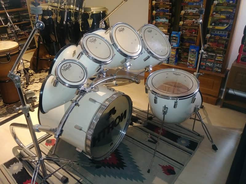 Vintage 1972 North Drum 6pc Drum Kit 6/8/10/12/14/22 XLNT CONDITION w/ North Boom Stands, Rack image 1