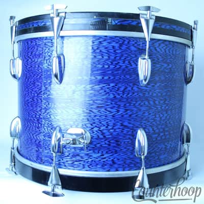 Slingerland 20x14"Blue Agate Virgin Bass Drum 3Ply H/Maple Vintage 70s Niles,IL image 6