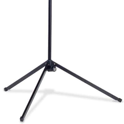 Music Stand | Large Deep Desk | Sturdy Base | Adjustable 3pc Telescopic Design | Folding Compact | Pro Grade for Musicians | German Made | Black image 1