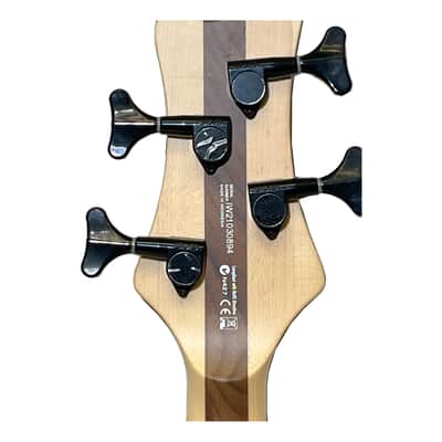 Dean E4SELBRL Edge Select 4-String Burled Poplar Bass - Satin Natural - C-Stock image 4