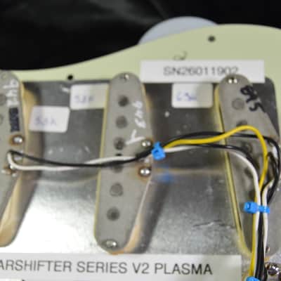 "VULCAN" 60S Hot Wired Fender Loaded Stratocaster Pickguard STARSHIFTER™ PLASMA image 11
