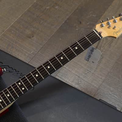 2002 Fender Highway 1 Stratocaster HSS Electric Guitar Transparent Dakota Red + OHSC image 7