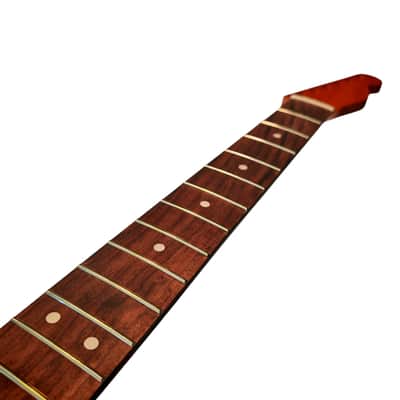 Tele Style neck Roasted flame maple with rosewood fretboard (Satin) image 6