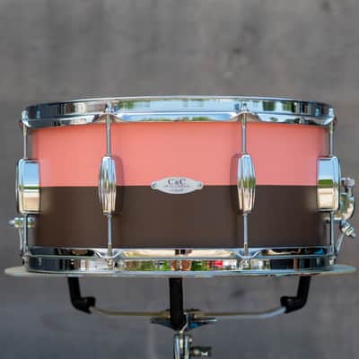 C&C 12th & Vine Snare Drum 2020 Circles for Change - Peach & Brown image 1
