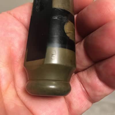 VINTAGE CONN STANDARD STEELAY 5 TIP RARE ALTO USA SAXOPHONE MOUTHPIECE NEAR MINT FINE HARD RUBBER OVERALL NICEST I'VE SEEN CAP AND LIG FREE SHIP image 15