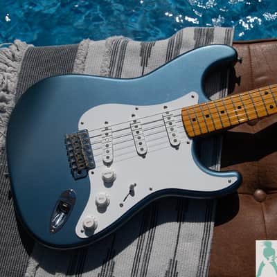2008 Fender Japan Limited Edition - ST-57 - Old Lake Placid Blue - Upgraded Seymour Duncan PU's & Orange Drop Tone Cap - Pro Set Up w Perfect Frets/Action/Intonation! image 12