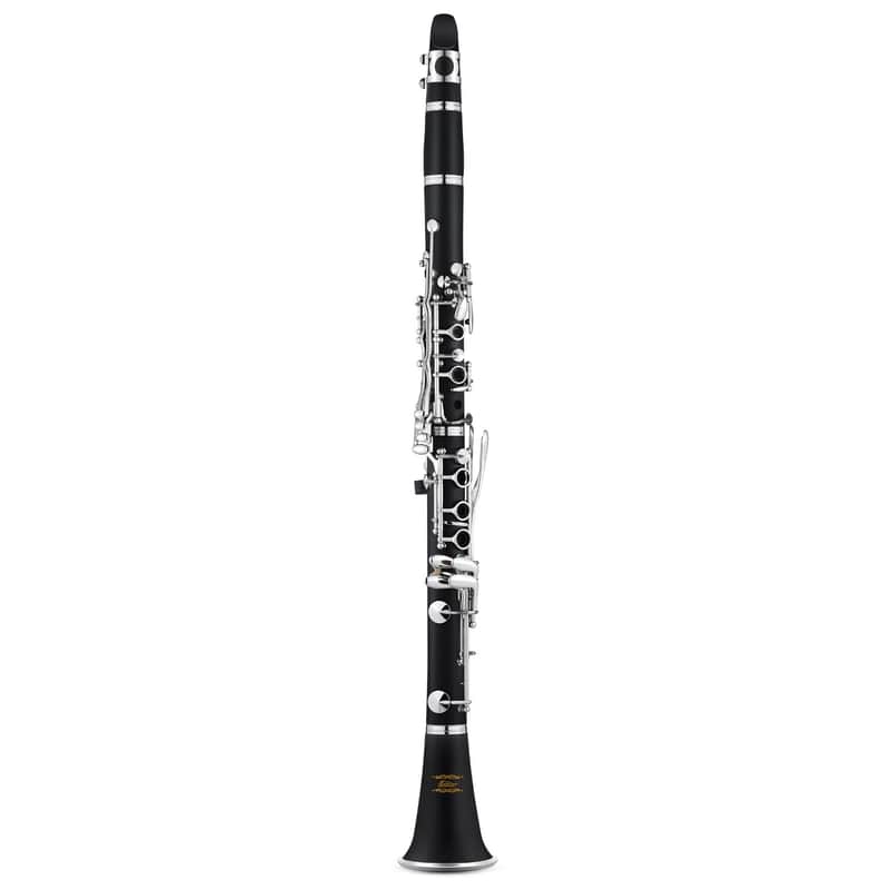 ECL-300 Bb Concert Clarinet – Beginner to Intermediate Student Set with Case, 3 Reeds & Accessories – Boehm 17-Key Nickel-Plated image 1