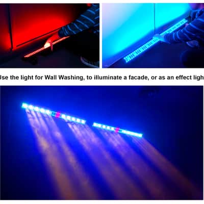 Rockville Pixel Hybrid Bar Rechargeable Light Strip Wash/Strobe/Blinder+Stand image 18