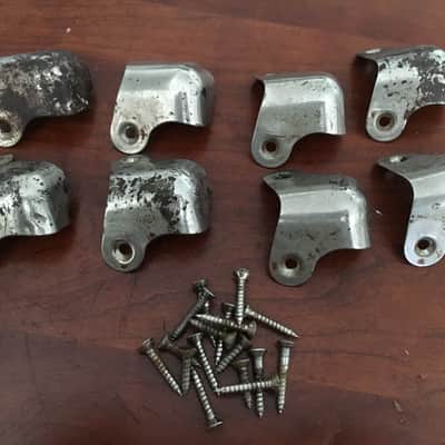 Vintage 1967 Fender Bassman Cabinet Corners with Screws image 1