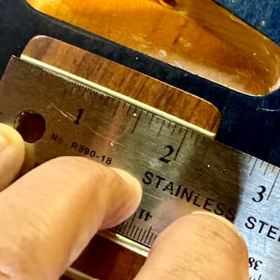 Custom Superwide Superstrat Style Guitar Neck and Body - Trans-tint Blue image 7