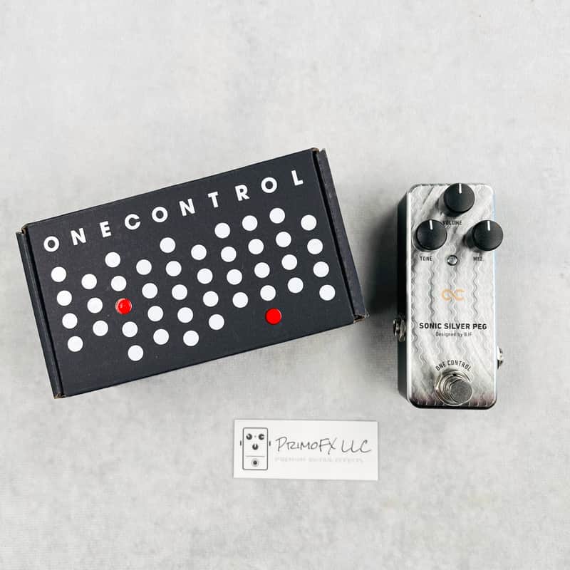 One Control Sonic Silver Peg Pedal 2010s | Reverb