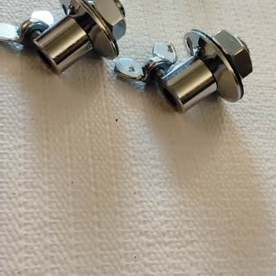 Ludwig Club Date/Super Classic Bass Drum Spurs with Mounting Brackets 1960s/1970s - Chrome image 7