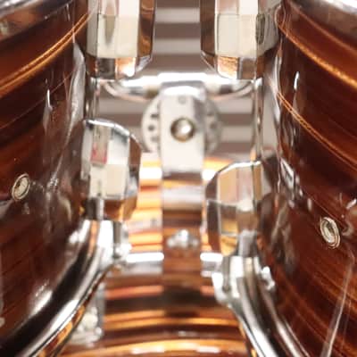Pearl Tiger Eye Pearl 4pc Drum Kit Set 22/16/13/12" Vintage 1970's MIJ image 15
