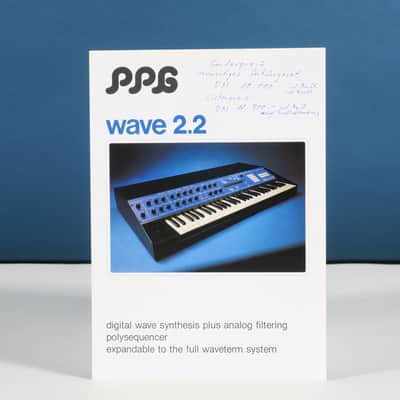 PPG Wave 2.2 synthesizer original brochure